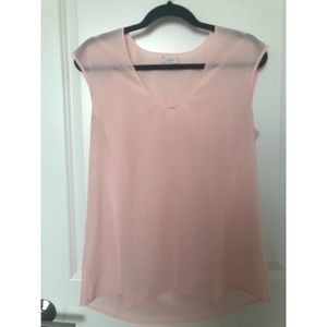 JCrew Factory Cap-Sleeve Shirttail Blouse